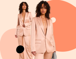 wedding pantsuit collage