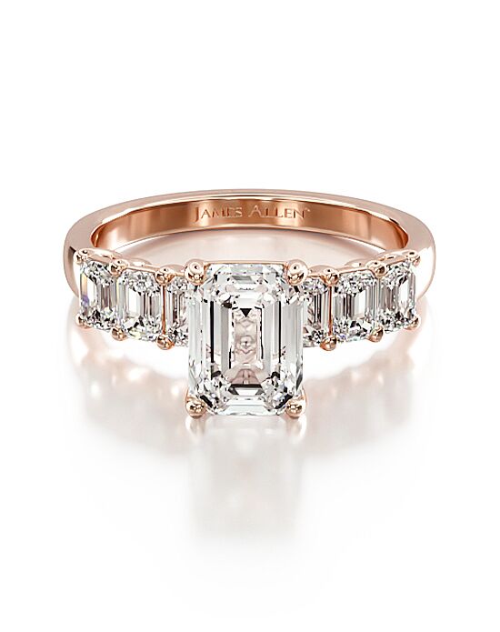 James Allen Emerald Cut Engagement Ring - 1