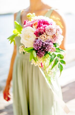 Lilac and Peony Bridesmaid Bouquet