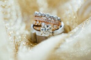 Silver and Gold Wedding Rings