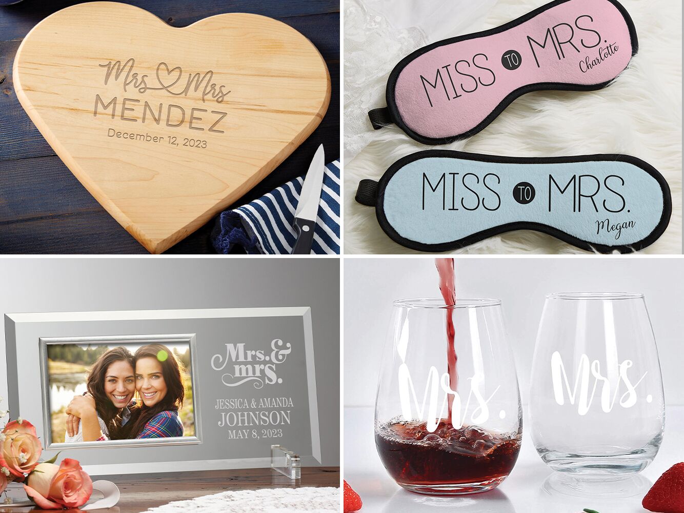 Mr and Mrs Personalized Wine Glasses - Set of 2 - My Personal Memories