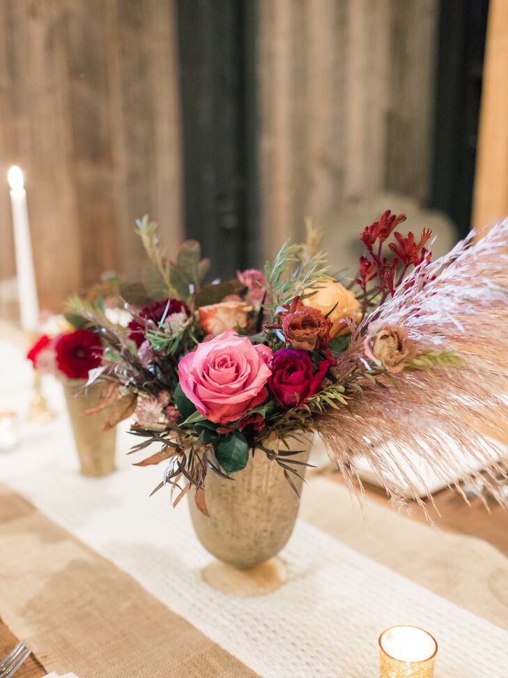 plum, rose and aubergine- hued blooms