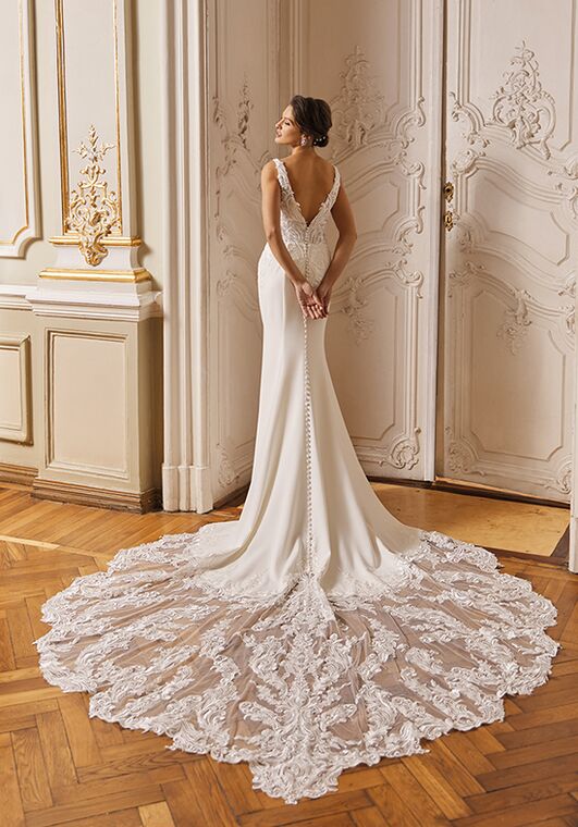 Val Stefani Marquise Mermaid Wedding Dress - 3