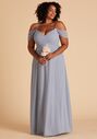 Birdy Grey Devin Convertible Curve Dress in Dusty Blue Sweetheart Bridesmaid Dress - thumbnail - 2