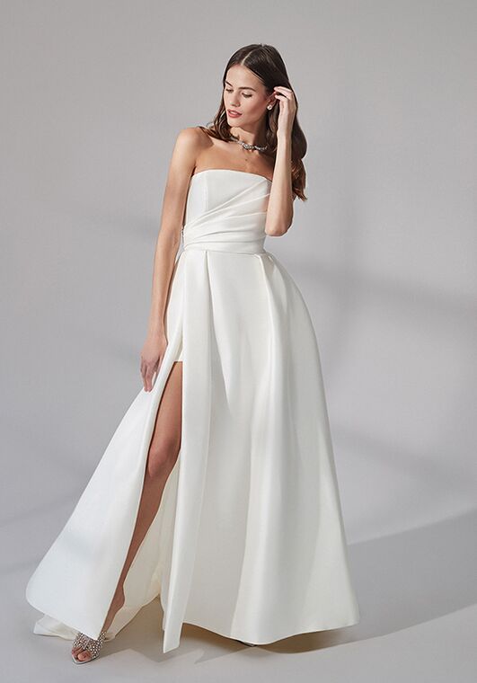 Justin Alexander Signature Beacon A-Line Wedding Dress - 4