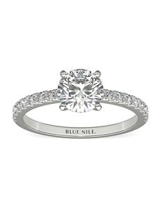 Blue Nile Round Cut Engagement Ring