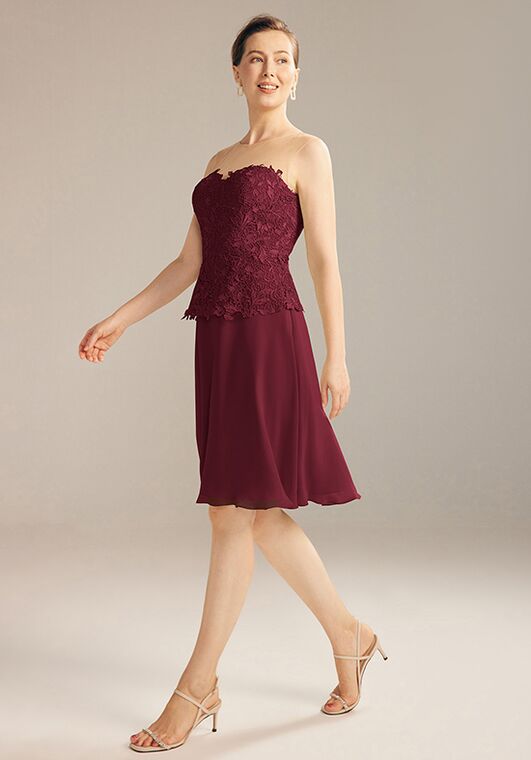 AW Bridal AW Matana Dress Red Mother Of The Bride Dress - 4