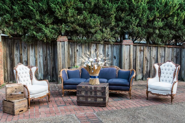 Navy and Ivory Lounge Furniture