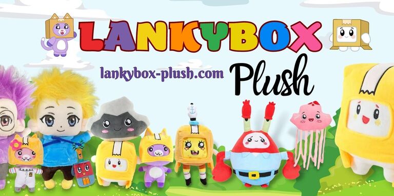 lankybox & plush Home Page Banner