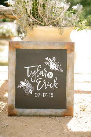 Rustic Chalkboard for Custom Whimsical Calligraphy