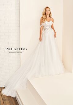 Enchanting by Mon Cheri E612 Fit-and-Flare Wedding Dress