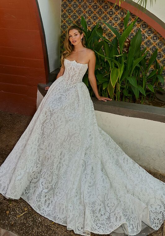 L'amour by Calla Blanche LA26107 Isabeth A-Line Wedding Dress - 2