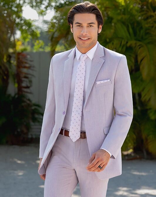 BLACKTIE METRO Lavender Wedding Suit Purple Tuxedo - 4