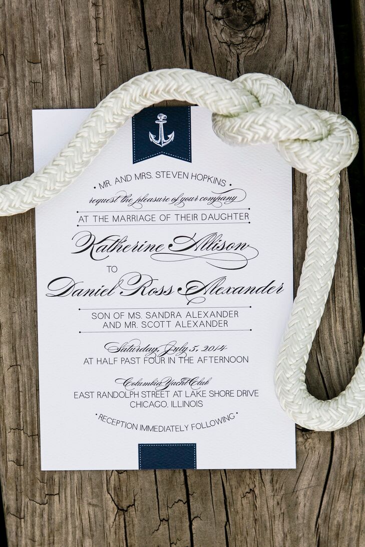Nautical-Themed Wedding Invitations