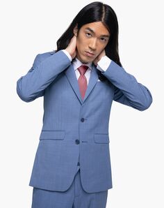 Generation Tux Postman Blue Notch Lapel Suit Blue Tuxedo