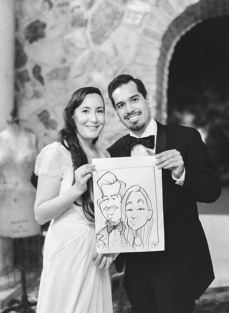 Michelle and Michael’s Caricature Wedding Favors