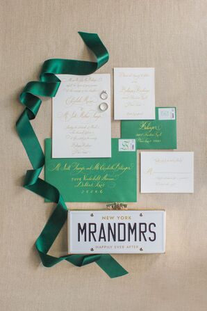 Emerald Green Wedding Invitations