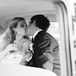 Katie and Nick in Vintage Exit Car