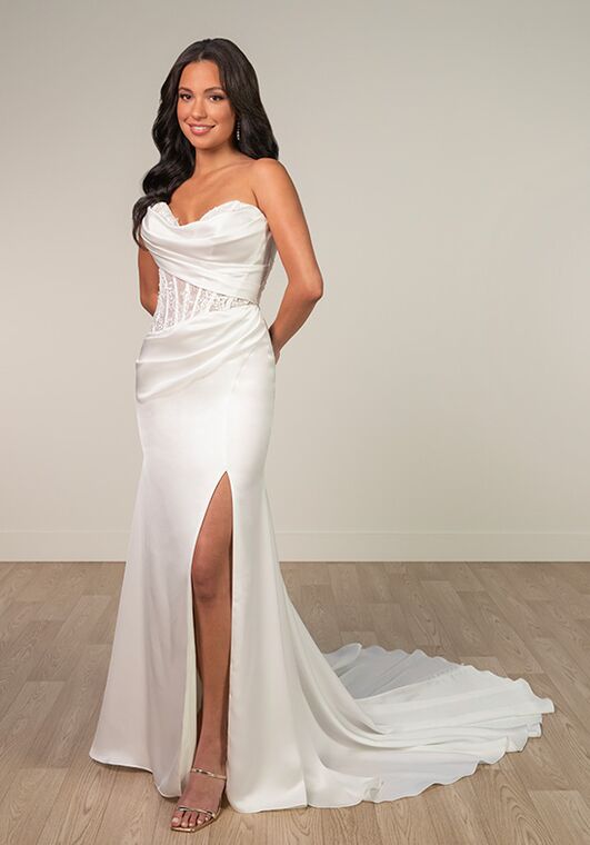 Stella York SY8248 Column Wedding Dress - 3