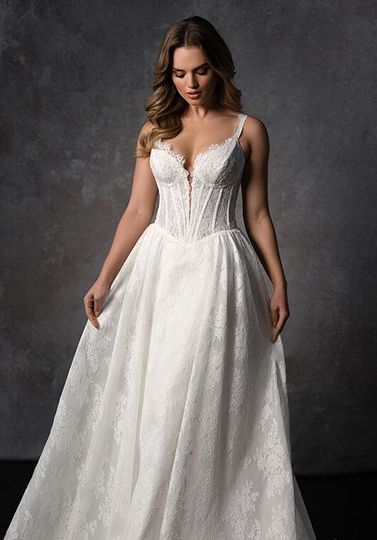 Essense of Australia D4315 A-Line Wedding Dress - 5