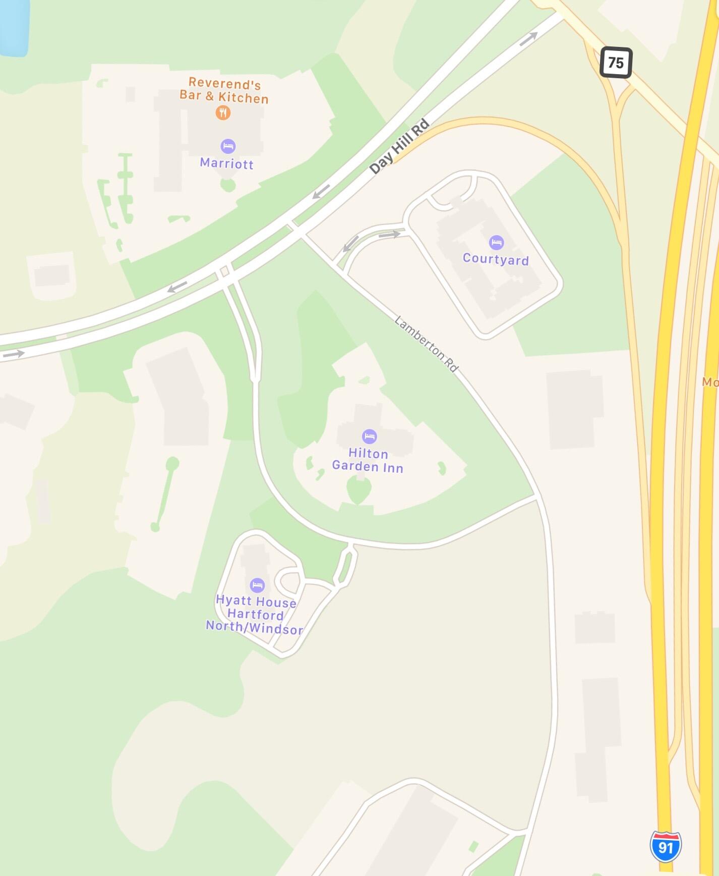Picture of Map of hotel options
