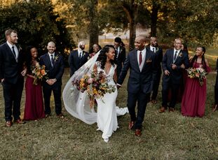 To celebrate their marriage, Hiwot and Kevin planned a boho-chic wedding at The Oaks at Salem in Apex, North Carolina, filled with meaningful nods to 
