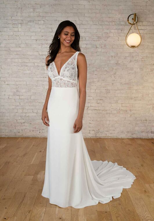 Stella York 7717 Column Wedding Dress - 5