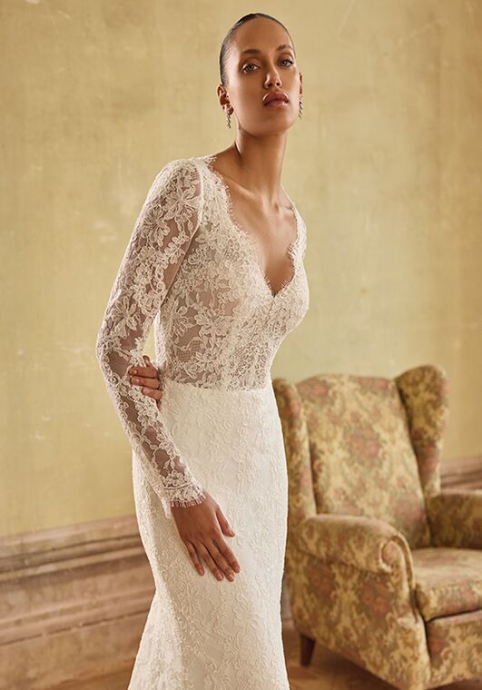 Justin Alexander Kenya Fit-and-Flare Wedding Dress - 2
