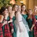 Plaid Shawls for Christmas-Themed Wedding in Chicago