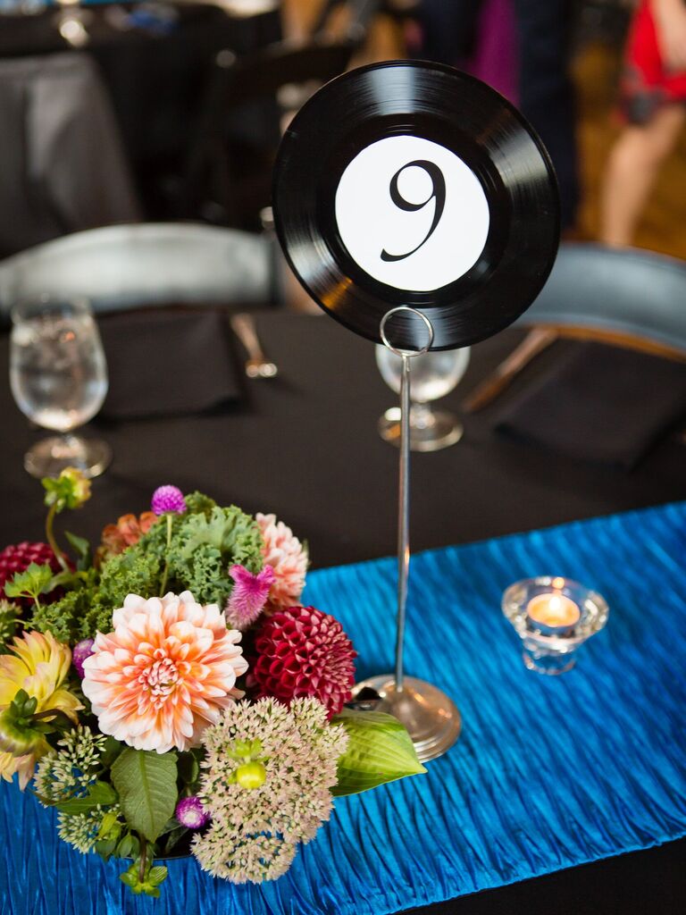 Music record table number. 