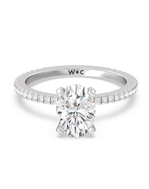 With Clarity Princess, Asscher, Cushion, Emerald, Marquise, Pear, Radiant, Round, Oval Cut Engagement Ring