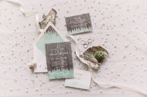Woodland-Themed Wedding Invitation Suite