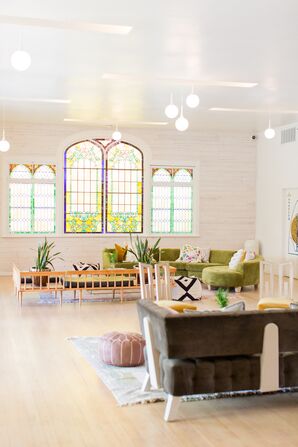 Colorful Vintage Lounge Furniture at Cocktail Hour