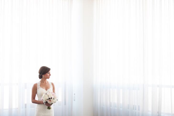 After the ceremony, Katelyn traded in her veil for a beaded headband  that was similar to her "something new" -- a beaded belt gifted to her by her grandmother.
