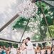 Hayley Paige Striped Mermaid-Style Wedding Dress