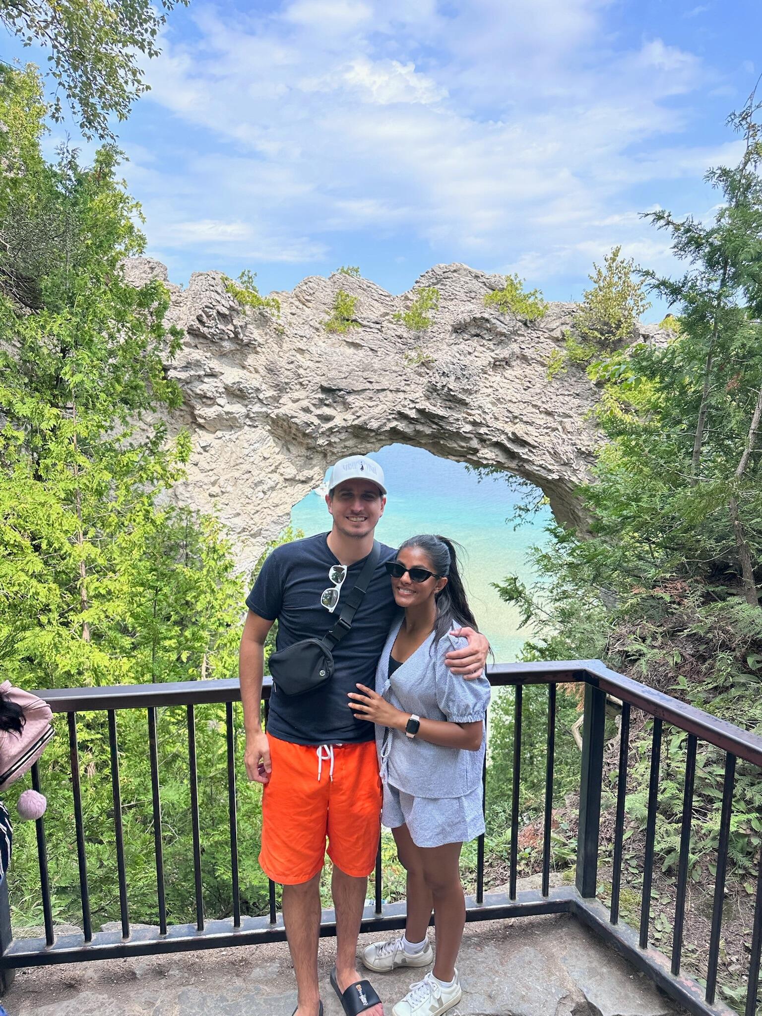 Kinjal's first time on Mackinac Island, where Nate would propose a year later!