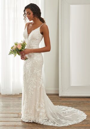 Adrianna Papell Platinum 31228 Fit-and-Flare Wedding Dress