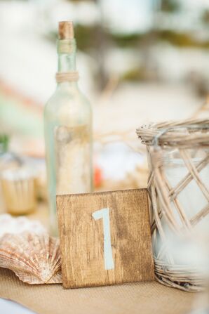 Rustic, Hand-Painted Table Numbers