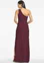Sachin & Babi Cece Gown - Deep Wine One Shoulder Bridesmaid Dress - thumbnail - 4