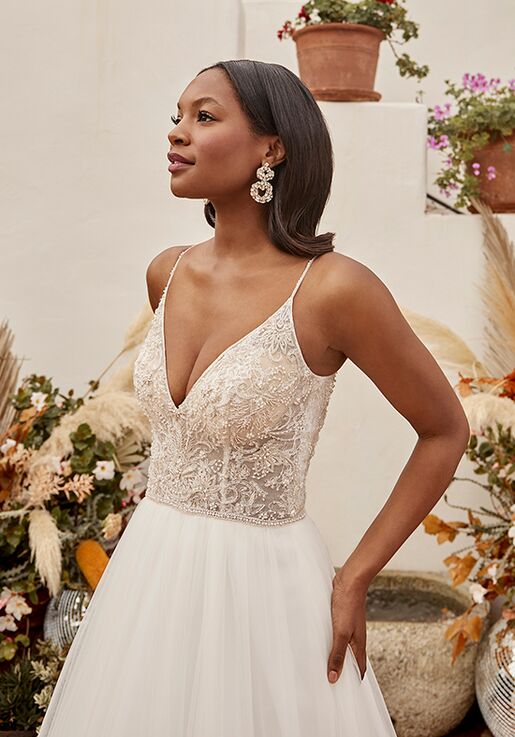 Beloved by Casablanca Bridal BL337-1 Emerald A-Line Wedding Dress - 3