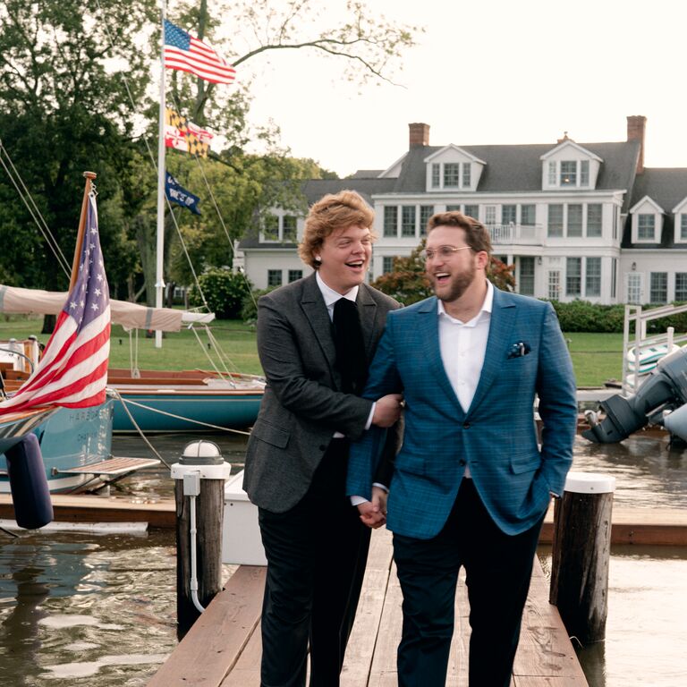 Preppy nautical engagement photoshoot