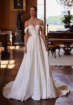 Moonlight Collection J6955 A-Line Wedding Dress