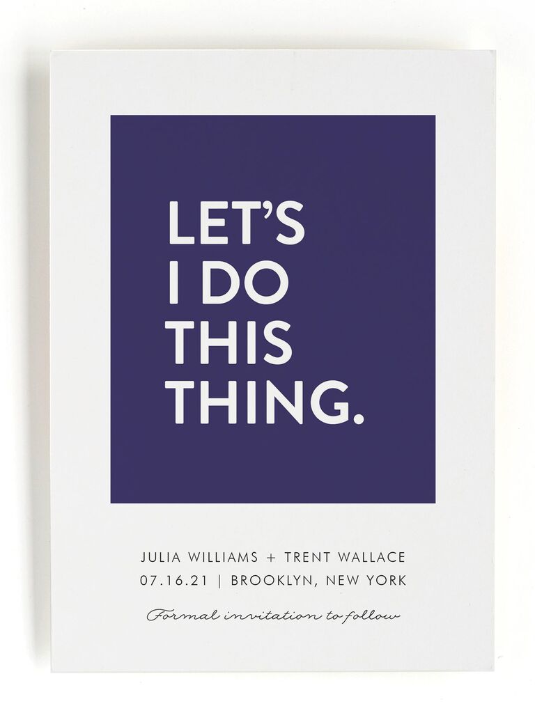 Let's Do This Thing save the date