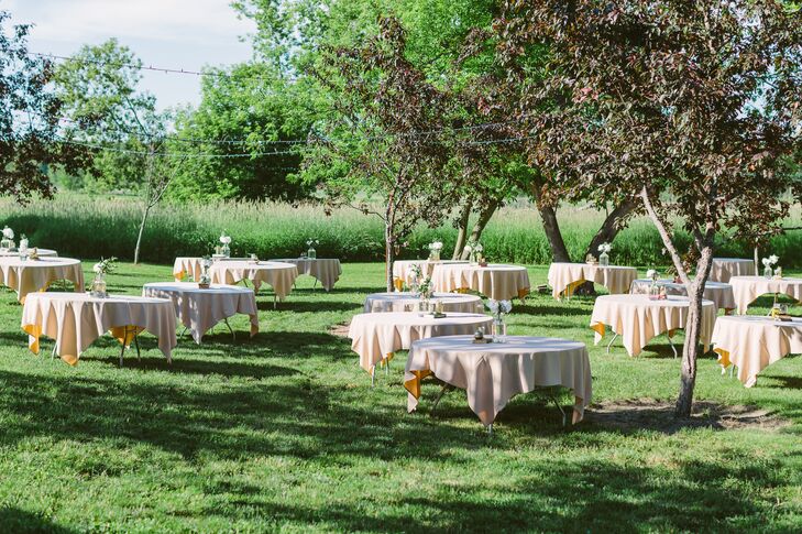 Simple Reception Setup at Givens Farm