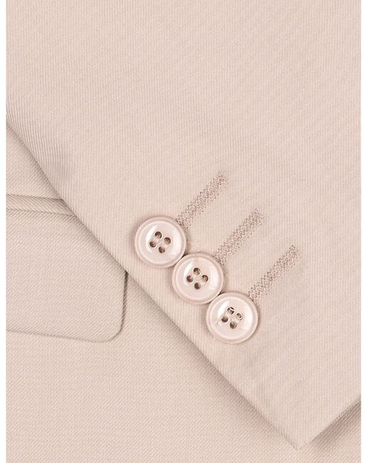 Perry Ellis "Noah" Kids Light Tan Suit (5-Piece Set) Flower Girl Dress and Ring Bearer Outfit - 3