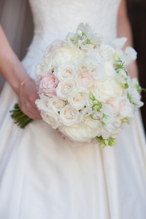 Pale Ivory Garden Rose Bridal Bouquet
