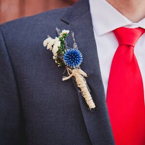 Rustic Dried Flower Boutonniere