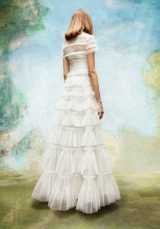 Viktor&Rolf Mariage EMBELLLISHED TULLE RUFFLE GOWN A-Line Wedding Dress - 2