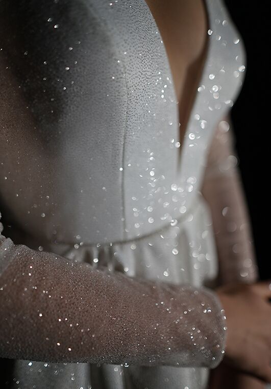 Olivia Bottega Sparkly Midi Wedding Dress Ramona A-Line Wedding Dress - 3