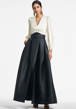 Sachin & Babi Zoe Gown - Ivory & Black Black Mother Of The Bride Dress